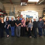 entire staff of barr commercial doors in orange county office
