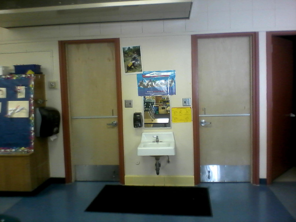 Restroom dutch doors after Barr Commercial Doors Orange County San